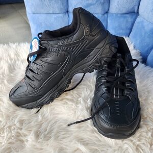 NEW! Skechers Leather Memory Foam Athletic Shoes